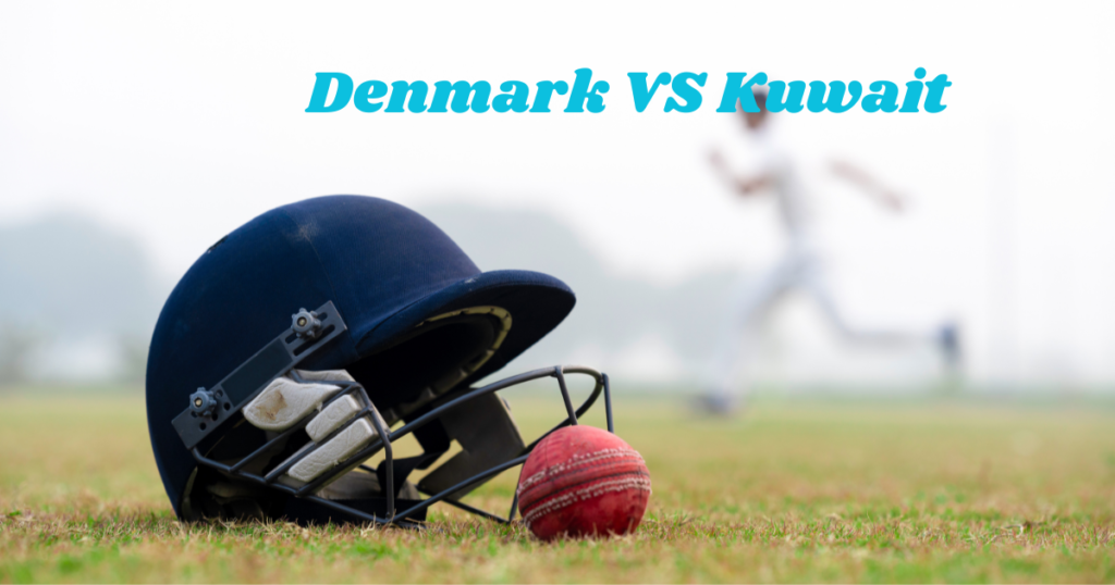 Denmark cricket team players in action against Kuwait during ICC ODI Challenge League match