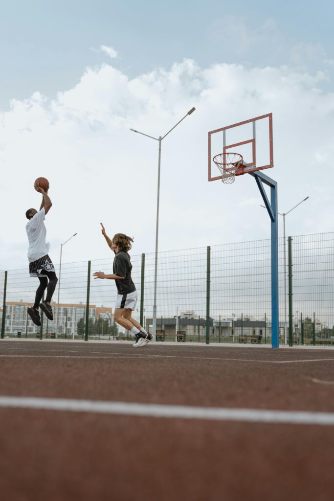 Basketball Player Perfects Shooting Form
