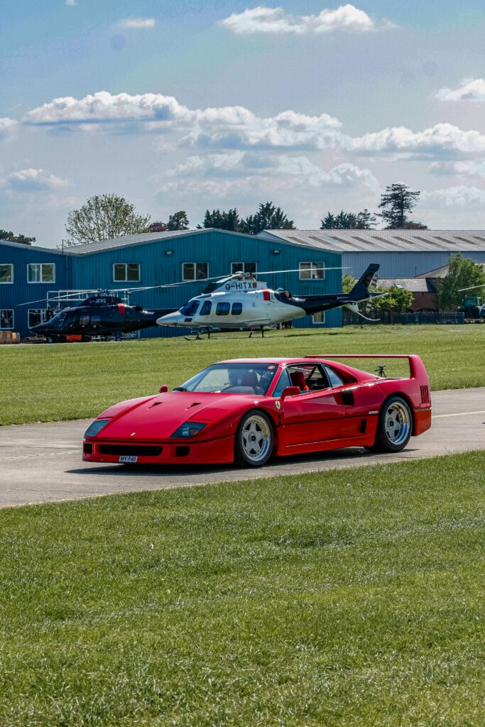 Ferrari F40: A Legendary Supercar Dominates the Asphalt Road